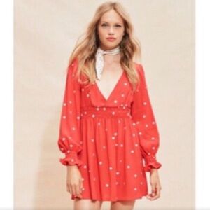 For Love and Lemons Red Chiquita Dress - Size Small